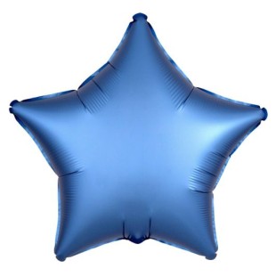 Фольгированный шар с гелием Звезда (синий)