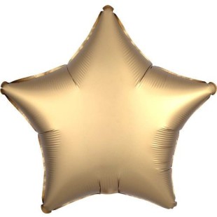 Фольгированный шар с гелием Звезда (золото)