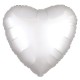 Фольгированный шар с гелием Сердце (серебро)