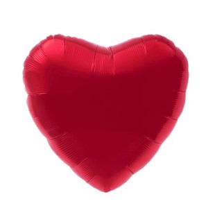 Фольгированный шар с гелием Сердце (красный)