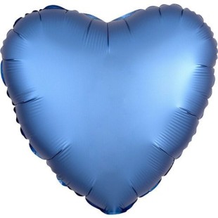 Фольгированный шар с гелием Сердце (голубой)