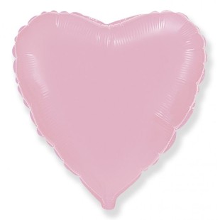 Фольгированный шар с гелием Сердце (нежно-розовый)