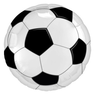Фольгированный шар с гелием Круг (футбольный мяч)