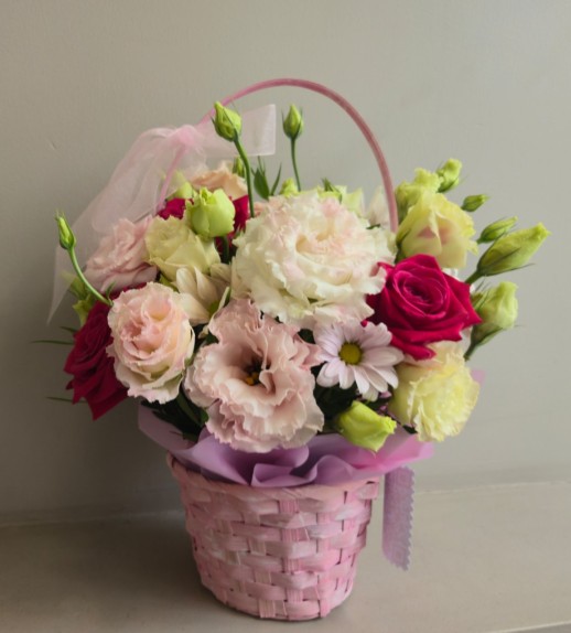 Цветы в корзинке